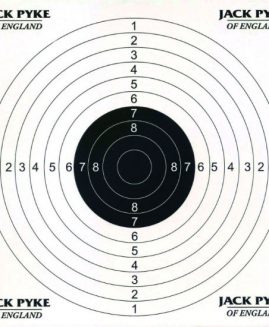 Jack Pyke Paper Air Rifle Targets x 100 (14x14cm)