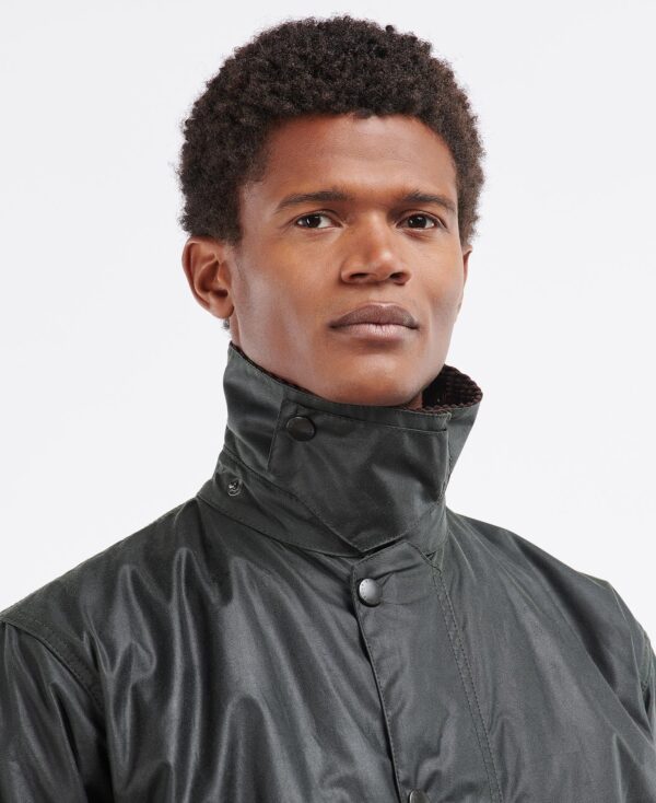 barbour border men's waxed jacket