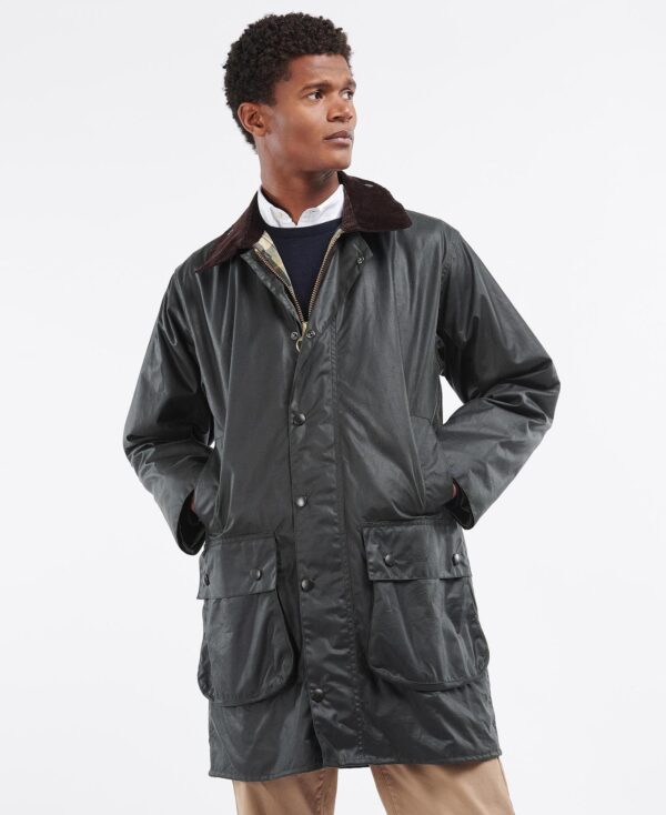barbour border men's waxed jacket