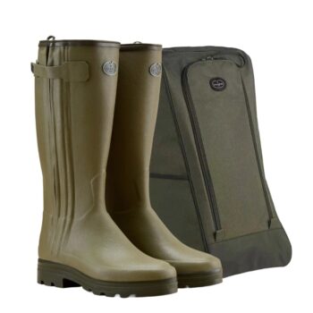 le chameau chasseur neoprene wellington boots free boot bag