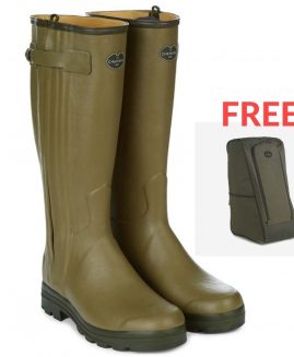 Le Chameau Wellies - Chasseur Leather Lined