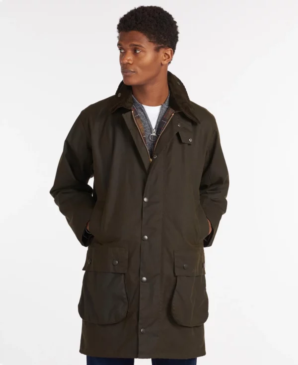 barbour northumbria waxed jacket