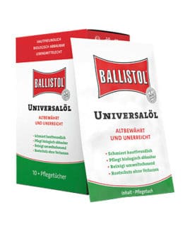 Ballistol Universal Oil - 10 x Saturated Wipes