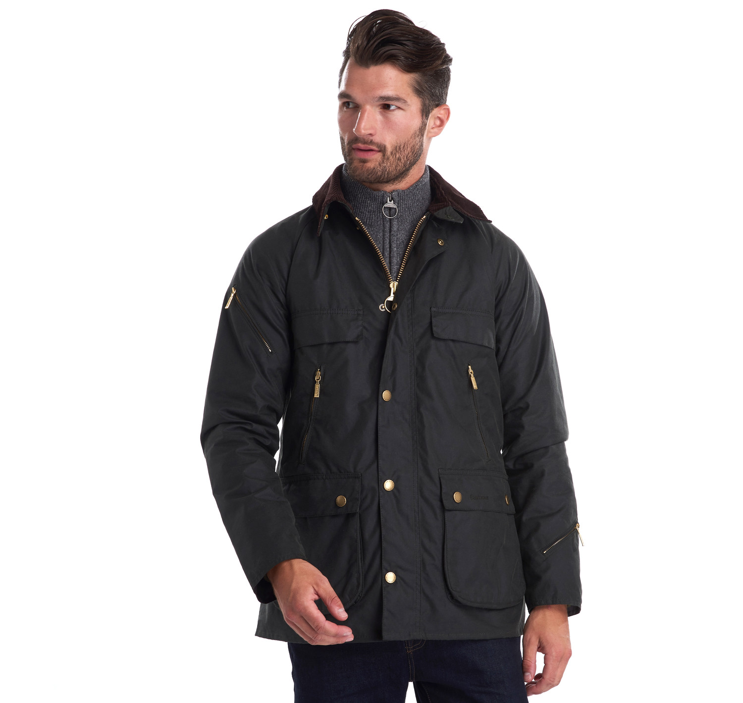 barbour icons bedale waxed cotton jacket