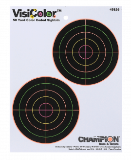 Visicolor Double Bullseye Target 8" - 10 Pack