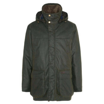barbour bleaberry mens wax jacket fern