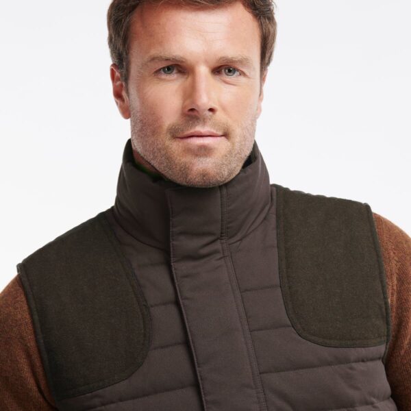 barbour bradford quilted men's gilet | forest