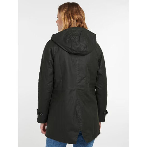 barbour women's cannich wax jacket sage/ancient tartan