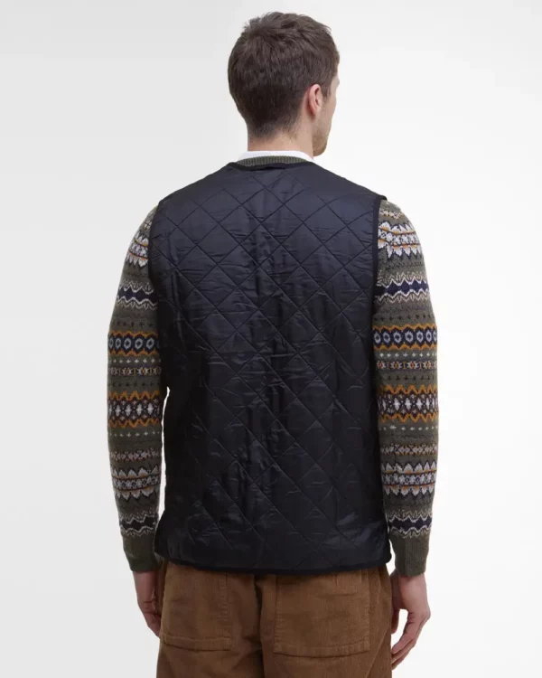 barbour polarquilt zip in liner black