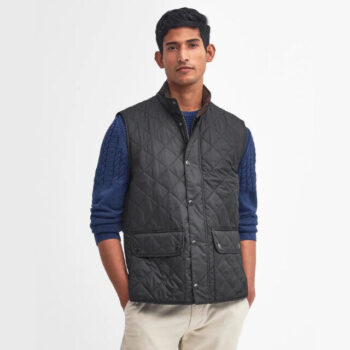 barbour lowerdale gilet black