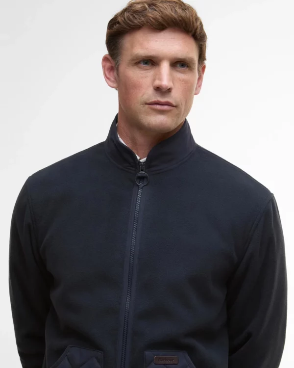 barbour lowich fleece navy