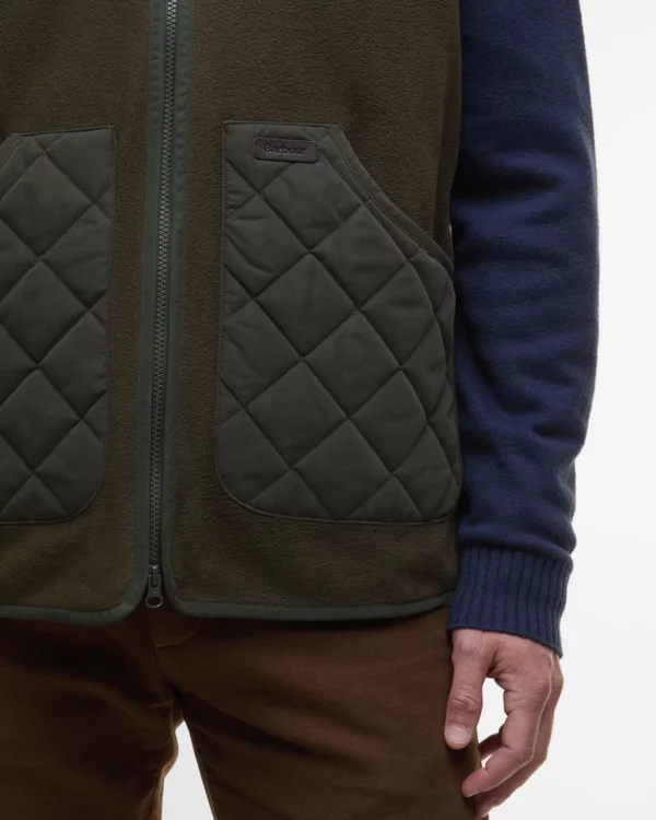 barbour lowich gilet olive