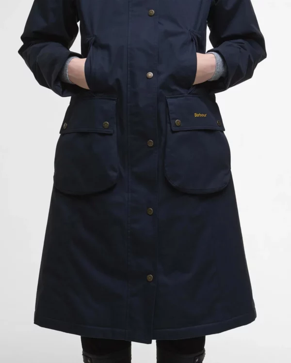 barbour bamburgh waterproof jacket navy