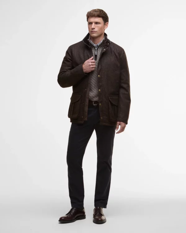 barbour hereford tweed wool jacket