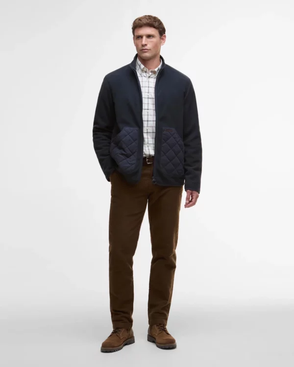 barbour lowich fleece navy