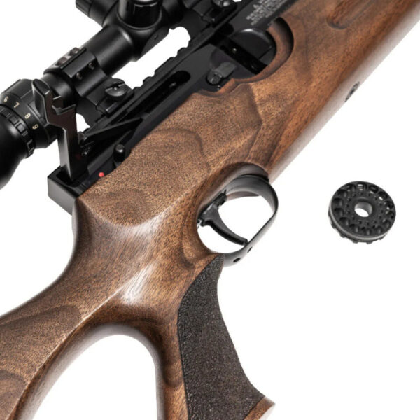 weihrauch hw100 t .177 .22 thumbhole air rifle & silencer