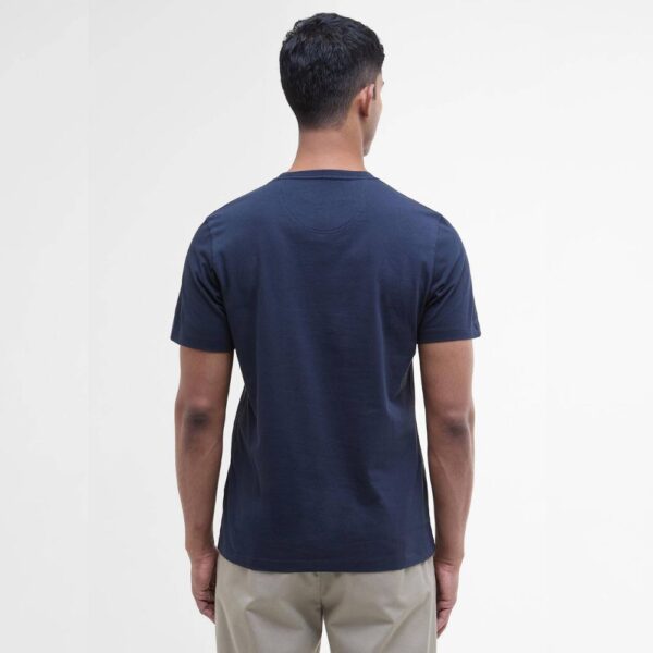 barbour essential sports t shirt navy