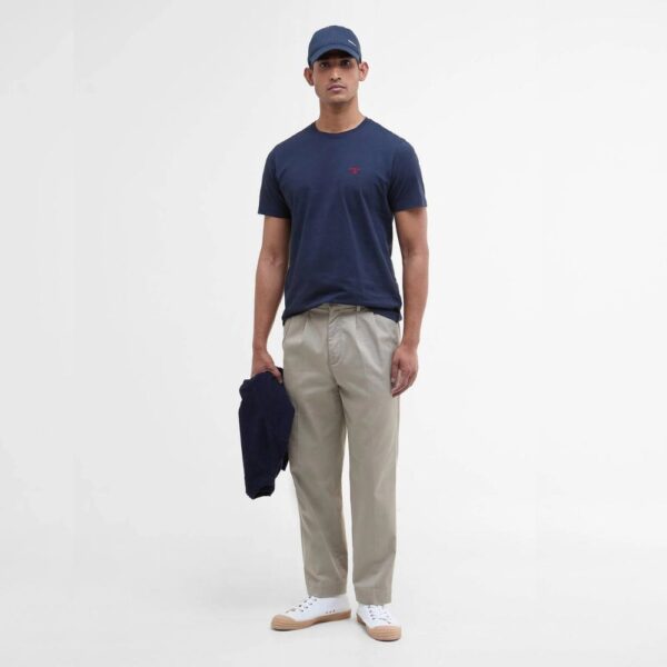 barbour essential sports t shirt navy