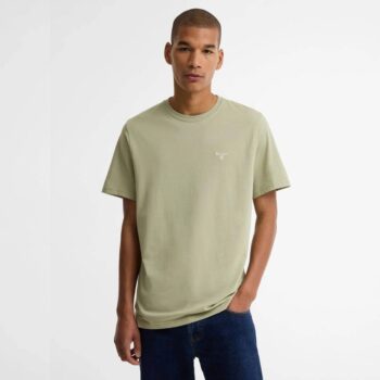 barbour essential sports t shirt sea green