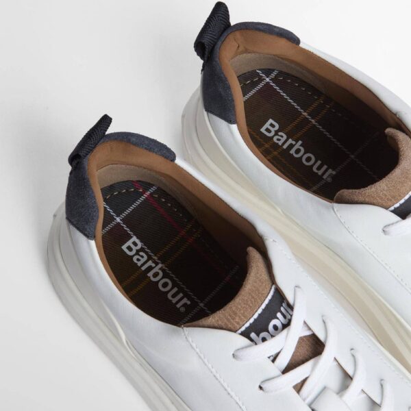 barbour stannington trainer white