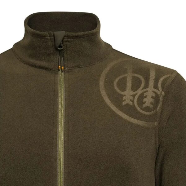 beretta hp logo half zip green