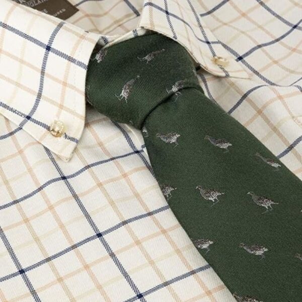 jack pyke pheasant silk tie green