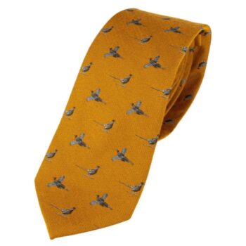 jack pyke pheasant silk tie