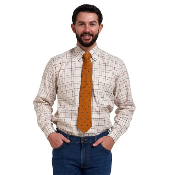 jack pyke pheasant silk tie