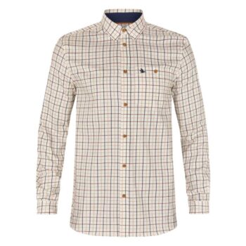 seeland oxford shooting shirt classic blue merlot check