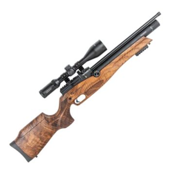 reximex pretensis k regulated pcp air rifle – .177 / .22 turkish walnut