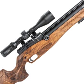 reximex pretensis k regulated pcp air rifle – .177 / .22 turkish walnut