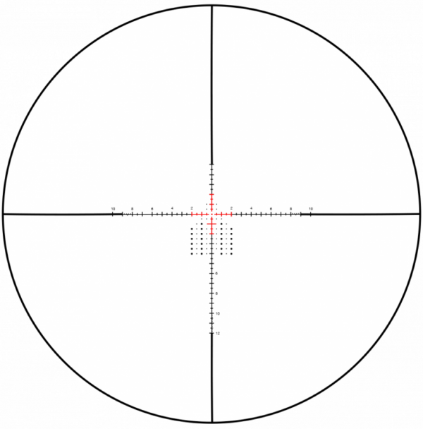 wulf hurricane compact 3 10x40 sfp ir rifle scope – w mil1 hft pro reticle | 0.1 mrad | 30mm tube